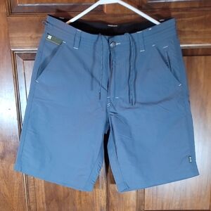 Howler Brothers Blue Flat Front Men Shorts